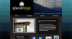Desktop Screenshot of glaciersignandlighting.com